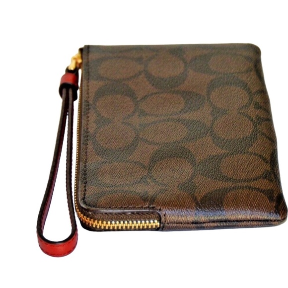 NWT Coach Leather Portfolio Wristlet - Picture 7 of 14